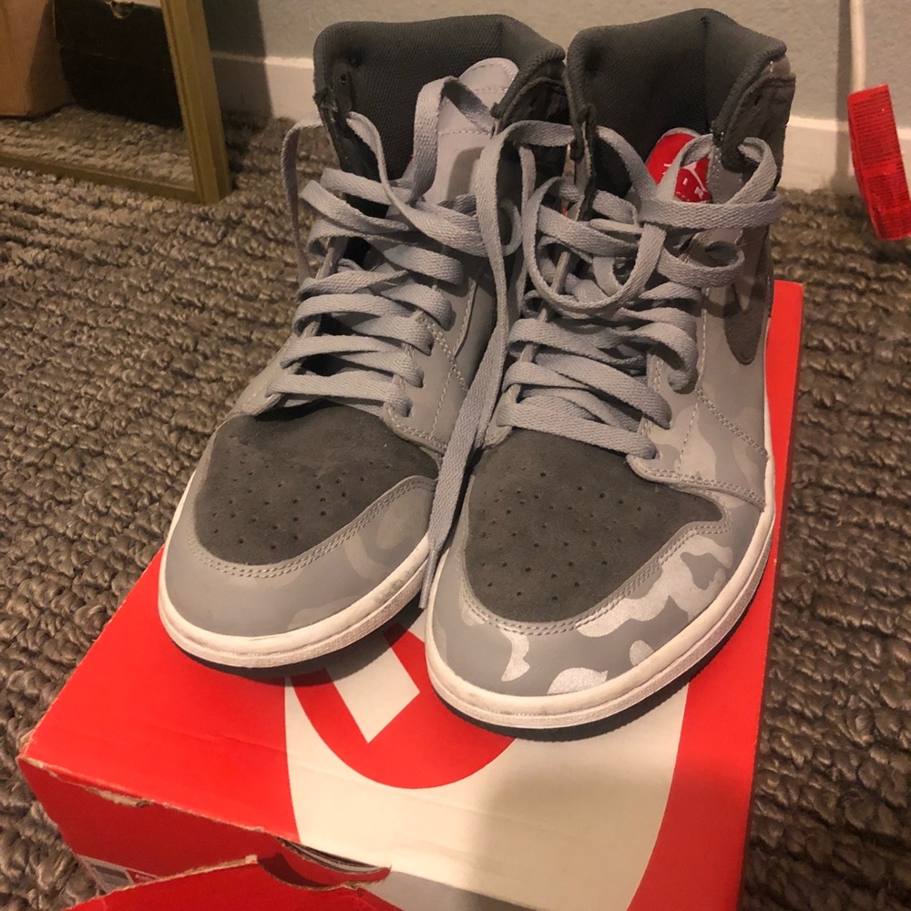 Jordan 1 grey camo sz10.5